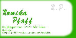 monika pfaff business card